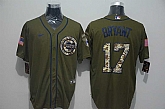 Cubs 17 Kris Bryant Olive 2020 Nike Cool Base Jersey,baseball caps,new era cap wholesale,wholesale hats